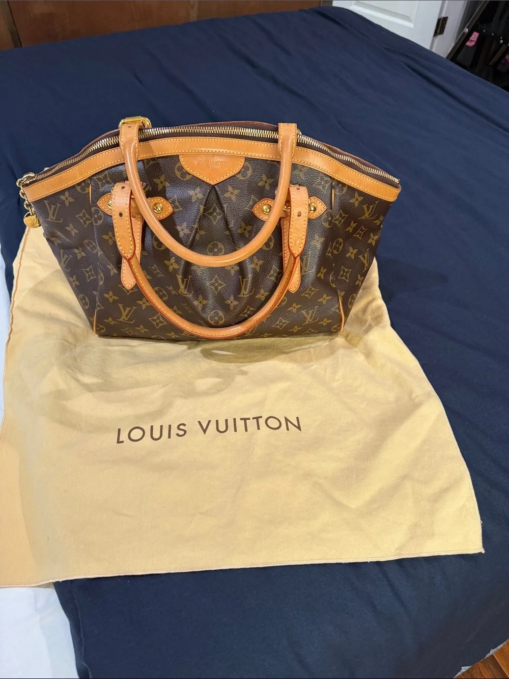 Louis Vuitton Brown Monogram Tivoli GM with Vachetta Trim
